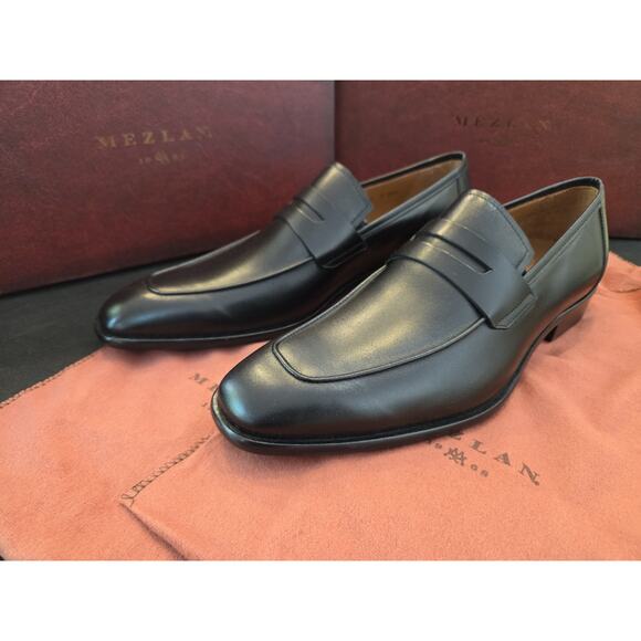 MEZLAN E20243 Us10M Penny Loafers Black Calf Leather shoes EU 43 Spain main image 7